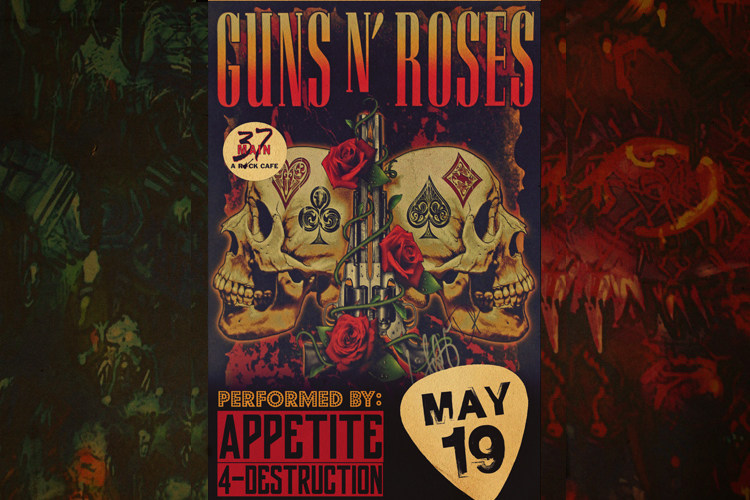 guns n roses枪炮与玫瑰乐队海报牛皮纸装饰贴画摇滚欧美墙壁纸