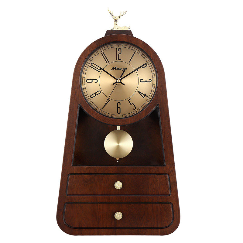 新中式大号石英钟创意时钟静音家用台钟简约客厅座钟