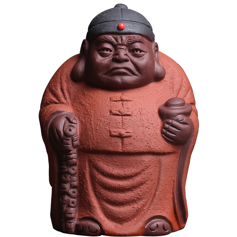 财主老爷招财紫砂守财奴宜兴手工摆件茶宠茶盘茶宠摆件