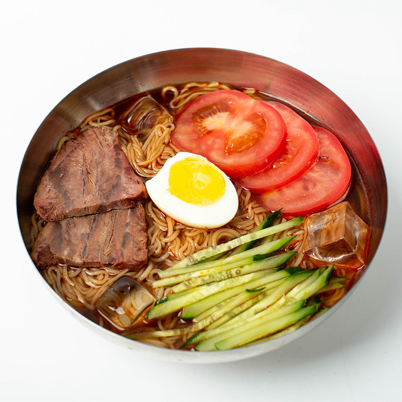 佳木斯大半干冷面东北正宗朝鲜大冷面拌面 延吉送粉包1份5板包邮