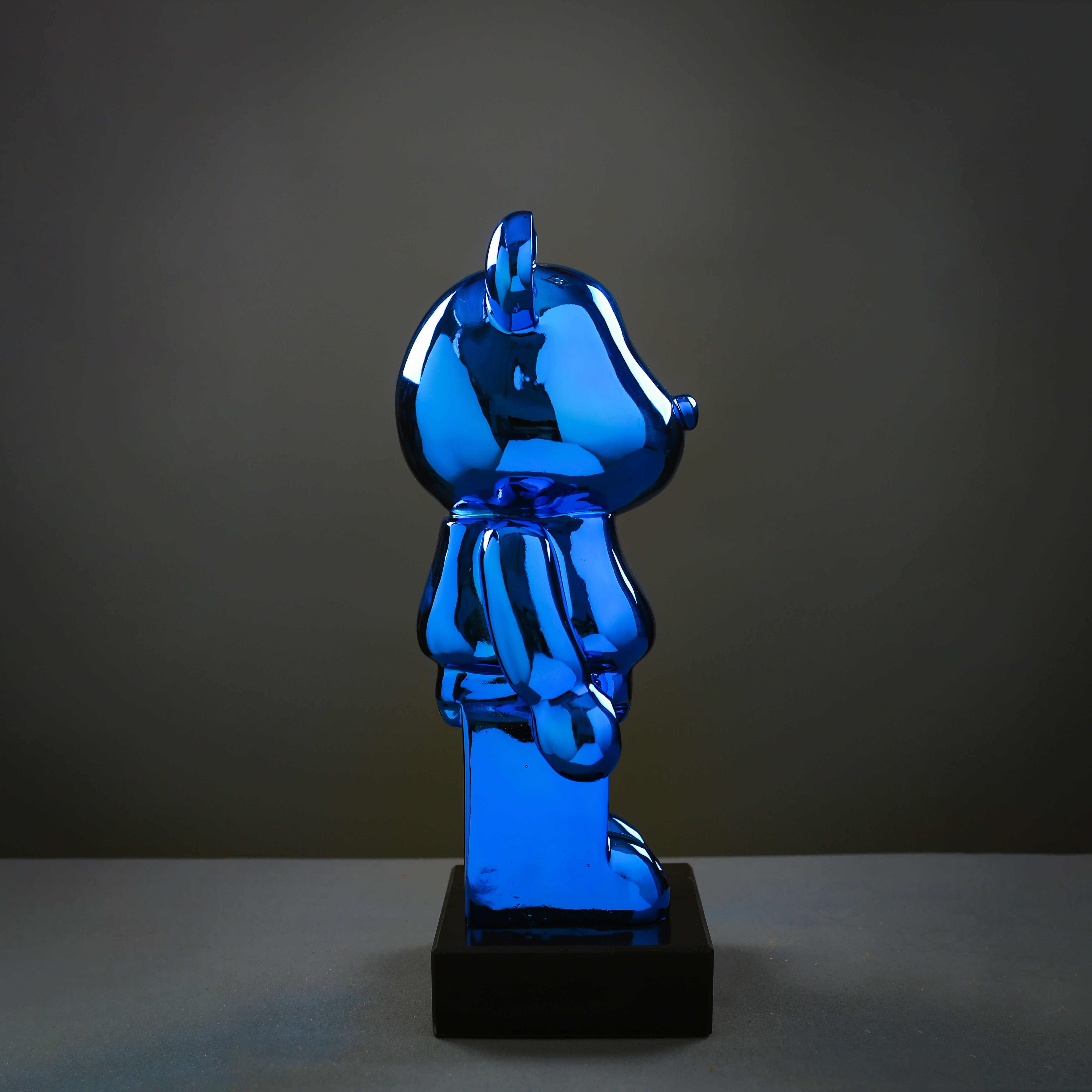 现代轻奢网红电镀暴力熊公仔雕塑落地大摆摆件摆件