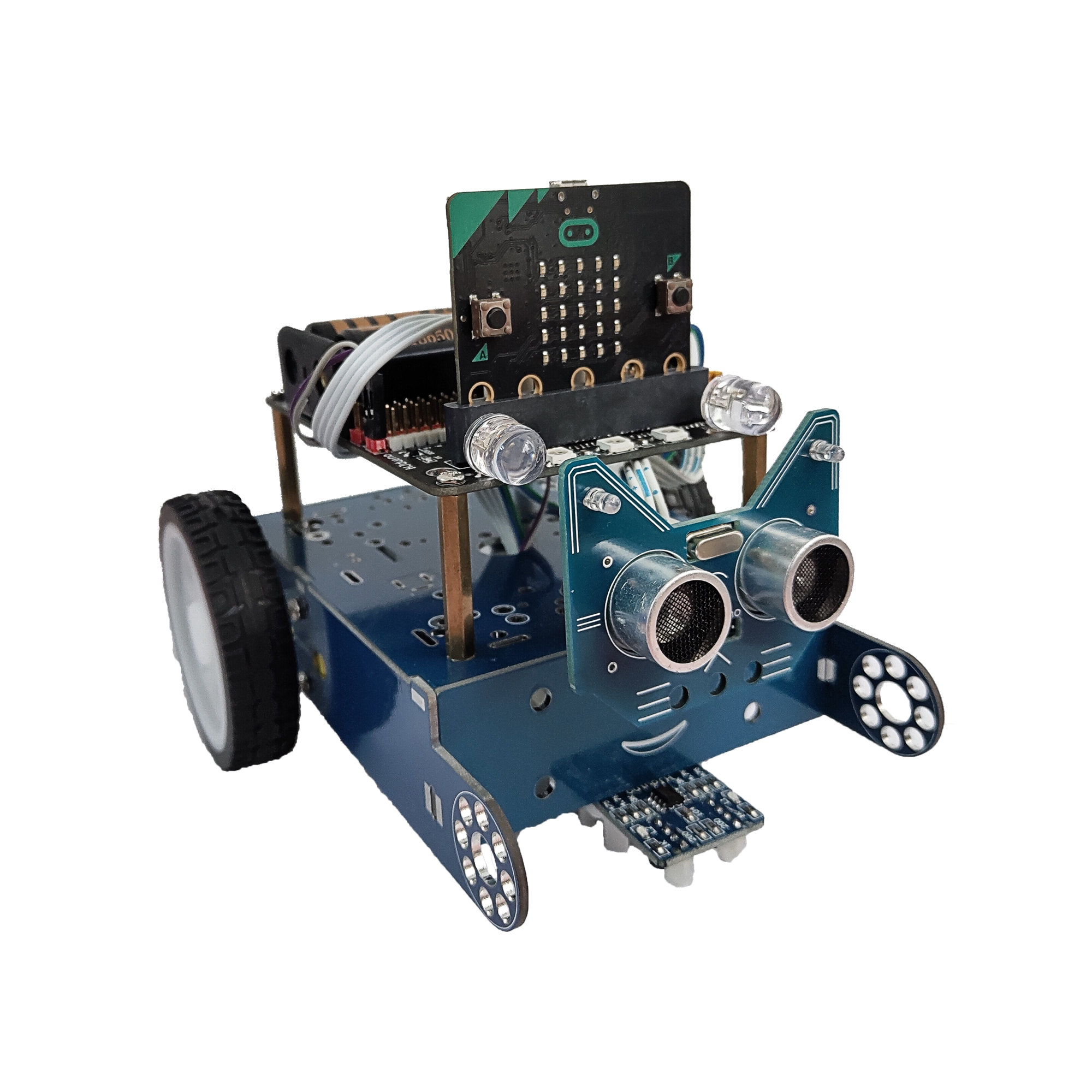 microbit慈光两轮机器猫机器人智能创客教育编程智能车