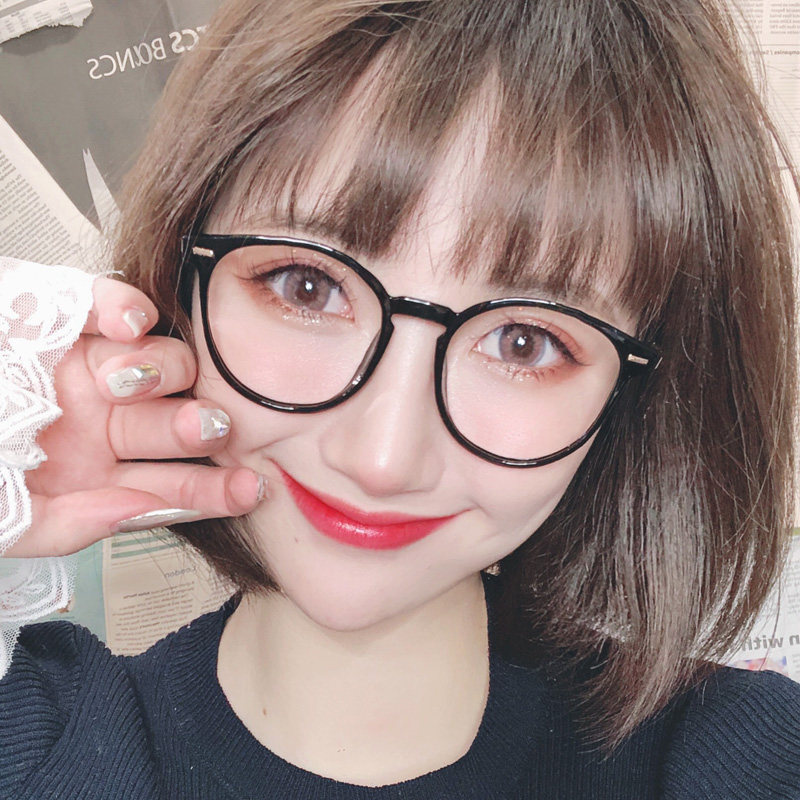 复古圆框近视眼镜女韩版潮网红款眼镜框可配有度数平光镜素颜眼睛