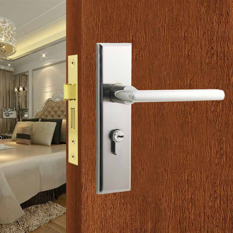 静音门锁木门反锁锁孔把手中式简约锁体机械门锁