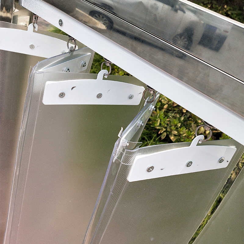 折叠推拉滑动门帘磨砂pvc塑料挡风隔热遮光门帘