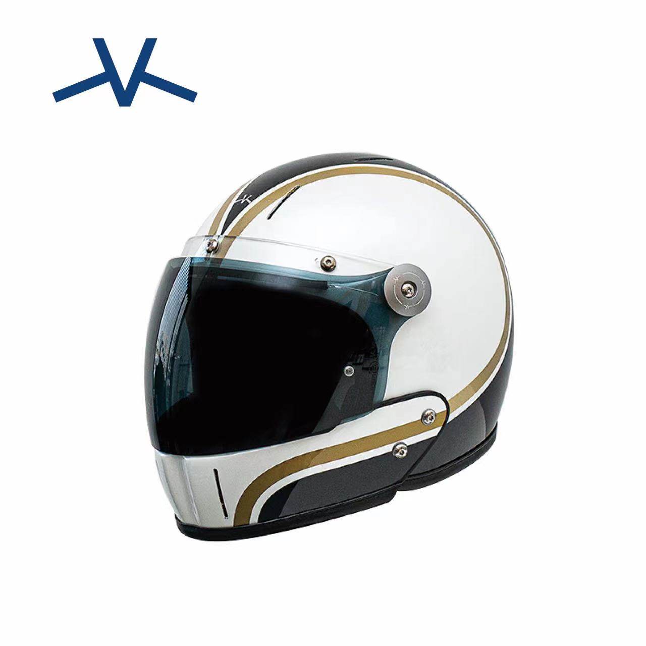 现货法国veldt手工定制碳纤维哈雷宝马凯旋印第安摩托车头盔