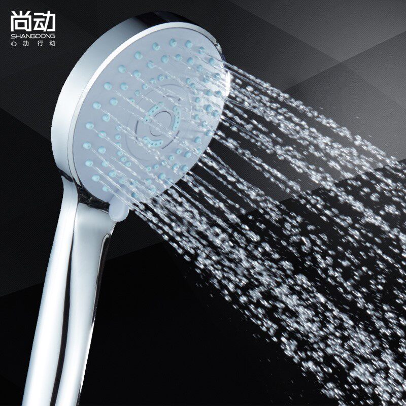 特价新款304不锈钢手持喷头增压 五档调节手提式莲蓬头淋浴节水花