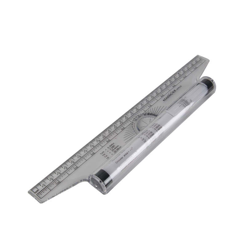 科灵30cm角度平行尺 滚轮尺 设计绘图尺 多用尺 一把包邮