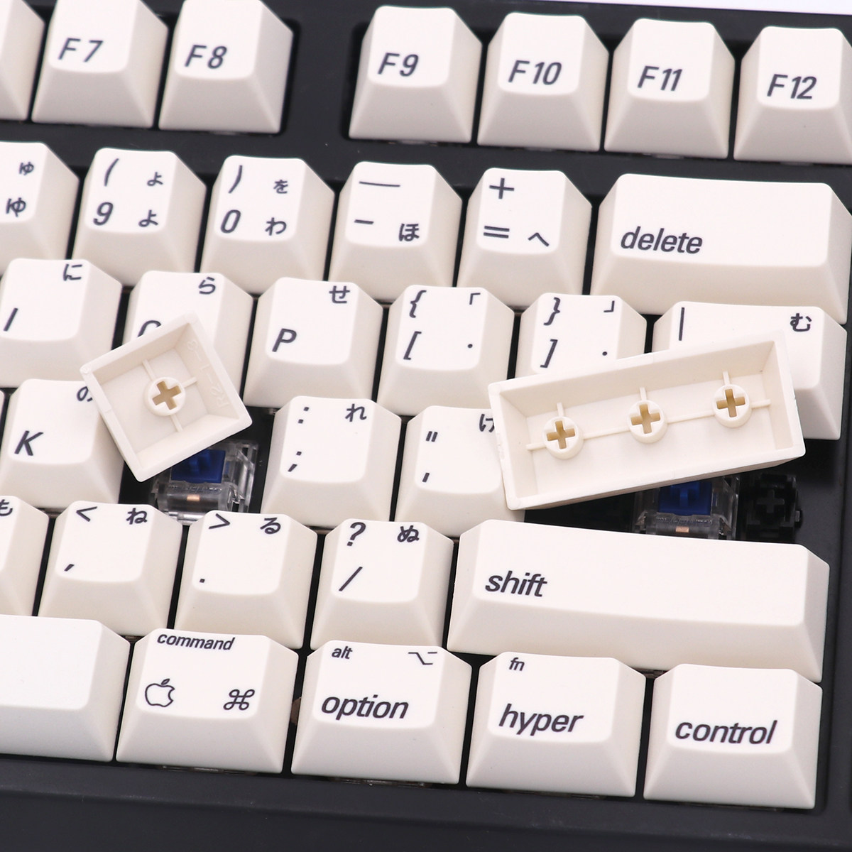 苹果gh60键帽键盘机械pbt升华热升字根日文键盘