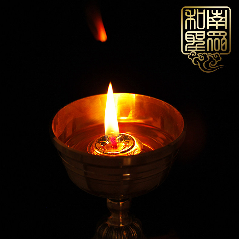 3盒包邮佛堂供佛长明灯如意灯液体油浮灯芯油漂酥油灯食用油灯芯