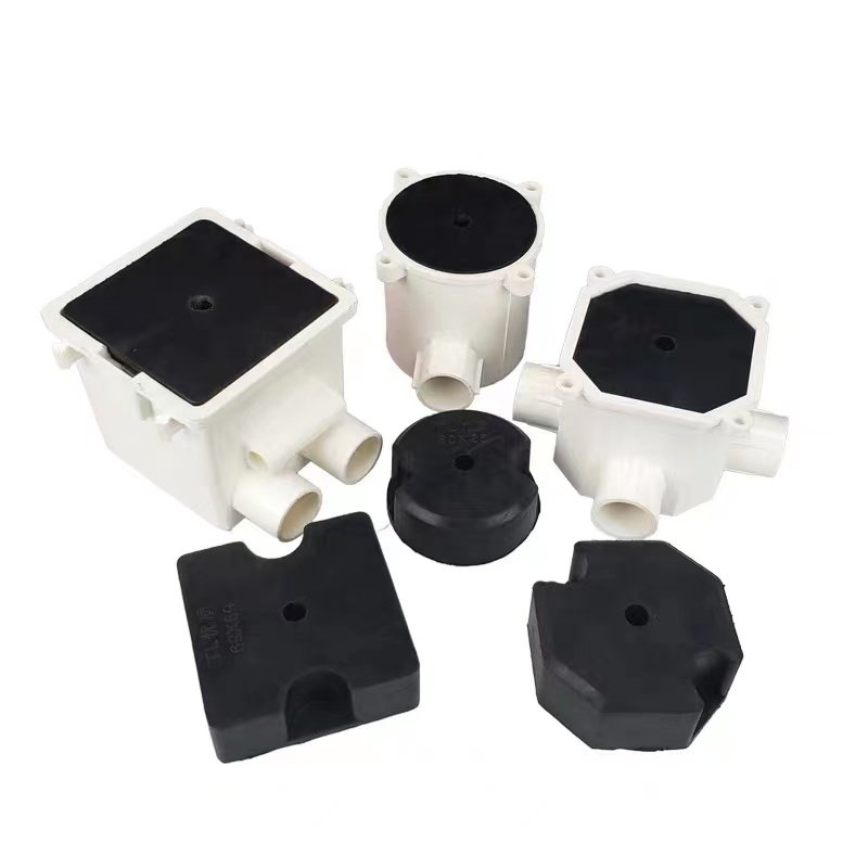 填充铝膜预埋线盒泡沫铝模定位器pvc铝膜圆灯头开关