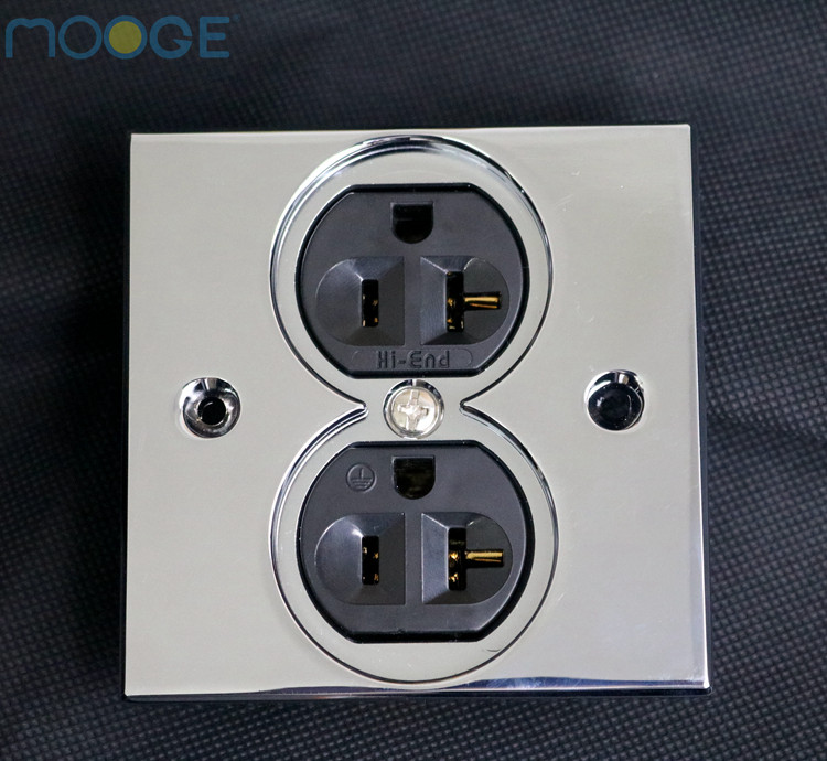 mooge高端发烧级音响电源墙插hifi青铜美标插座插座