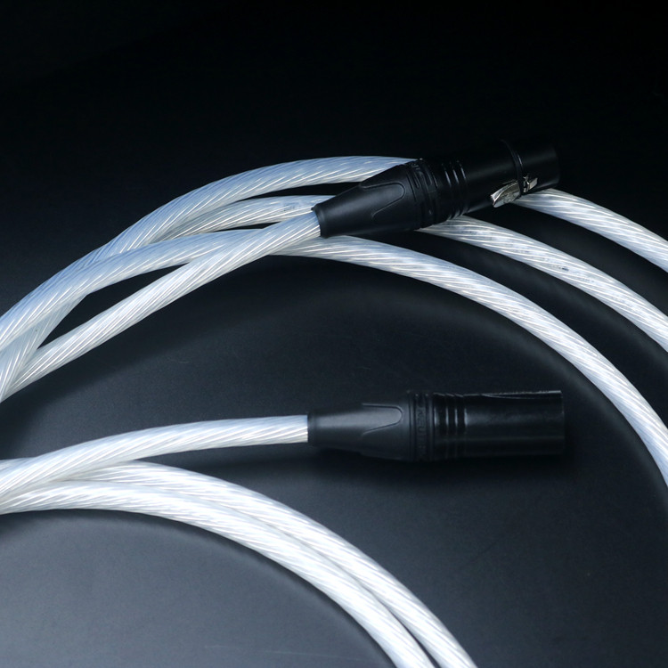 occ单晶铜镀纯银发烧卡农公母平衡话筒音响线材