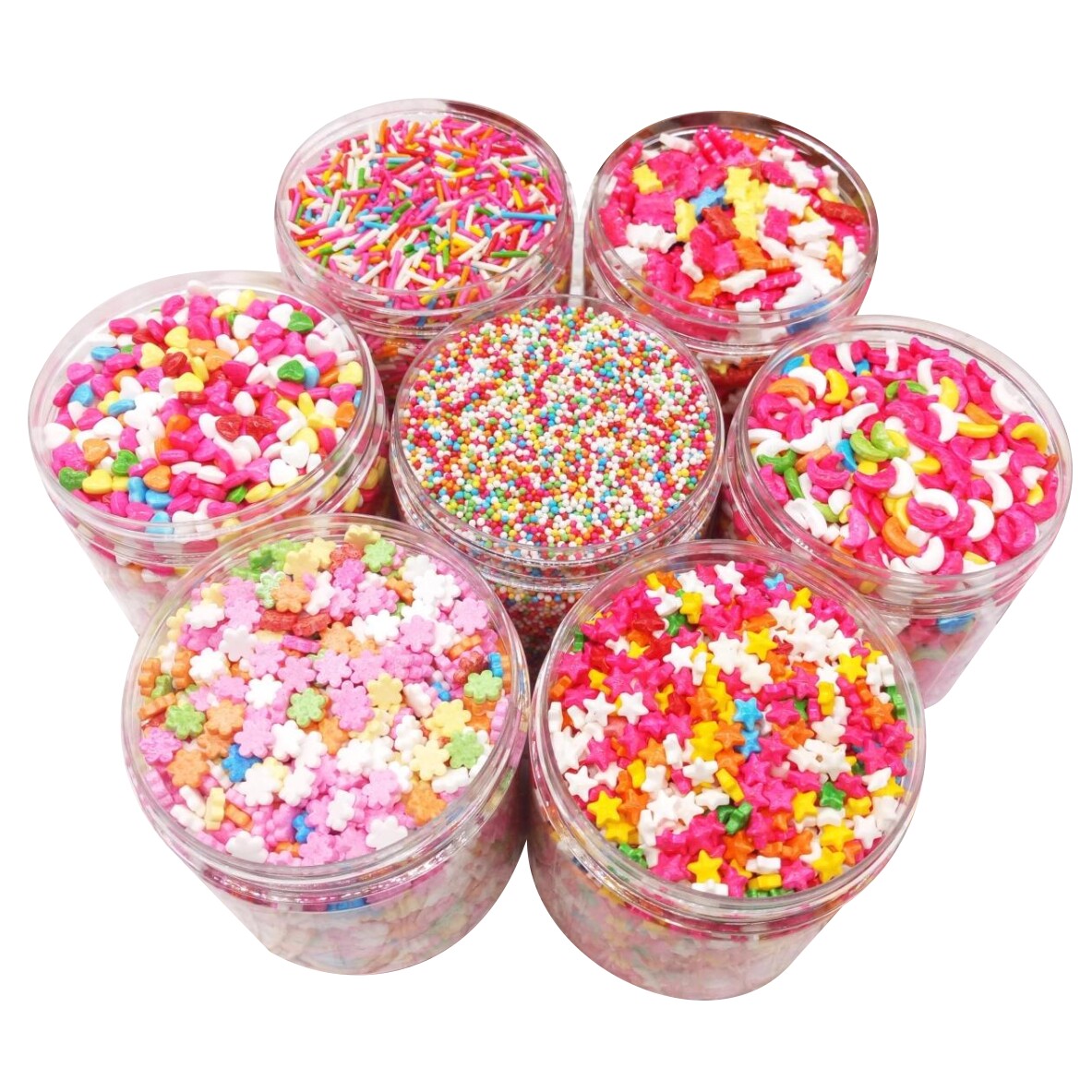 针糖彩色心形星星巧克力针彩糖针糖珠冰淇淋彩糖饼干装饰糖烘焙