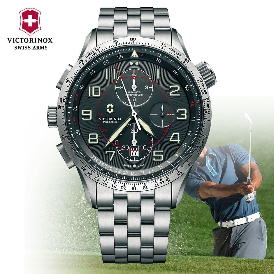 原装进口瑞士维氏swissarmy瑞士军表airboss飞行员手表男式瑞士腕表