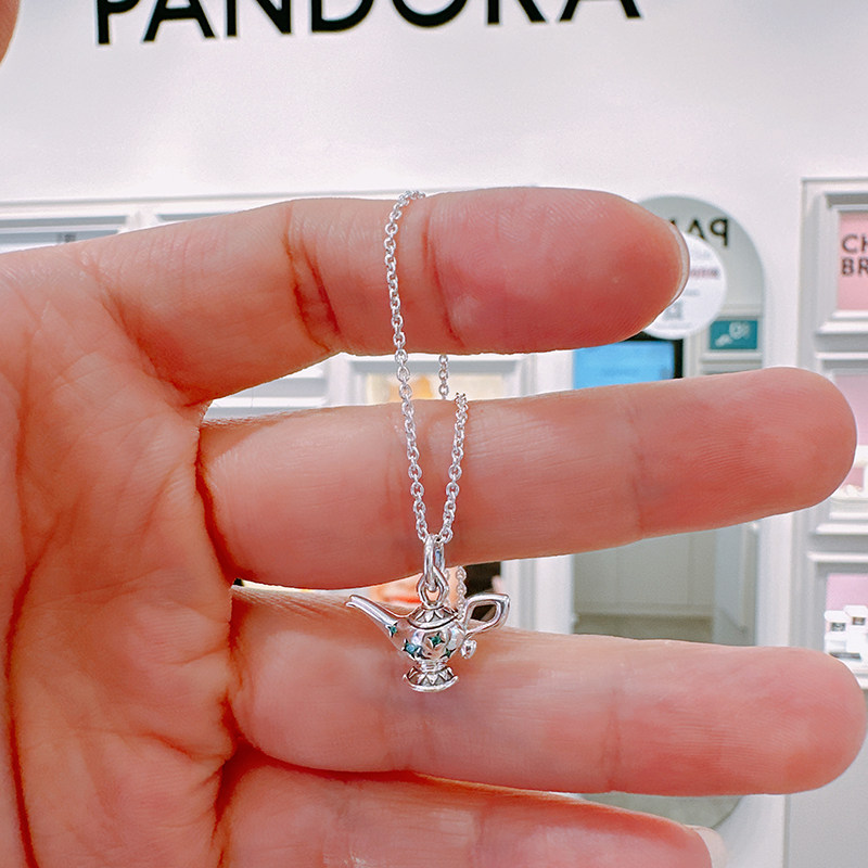 pandora潘多拉新品迪士尼阿拉丁神灯锁骨项链392347c01小众项链