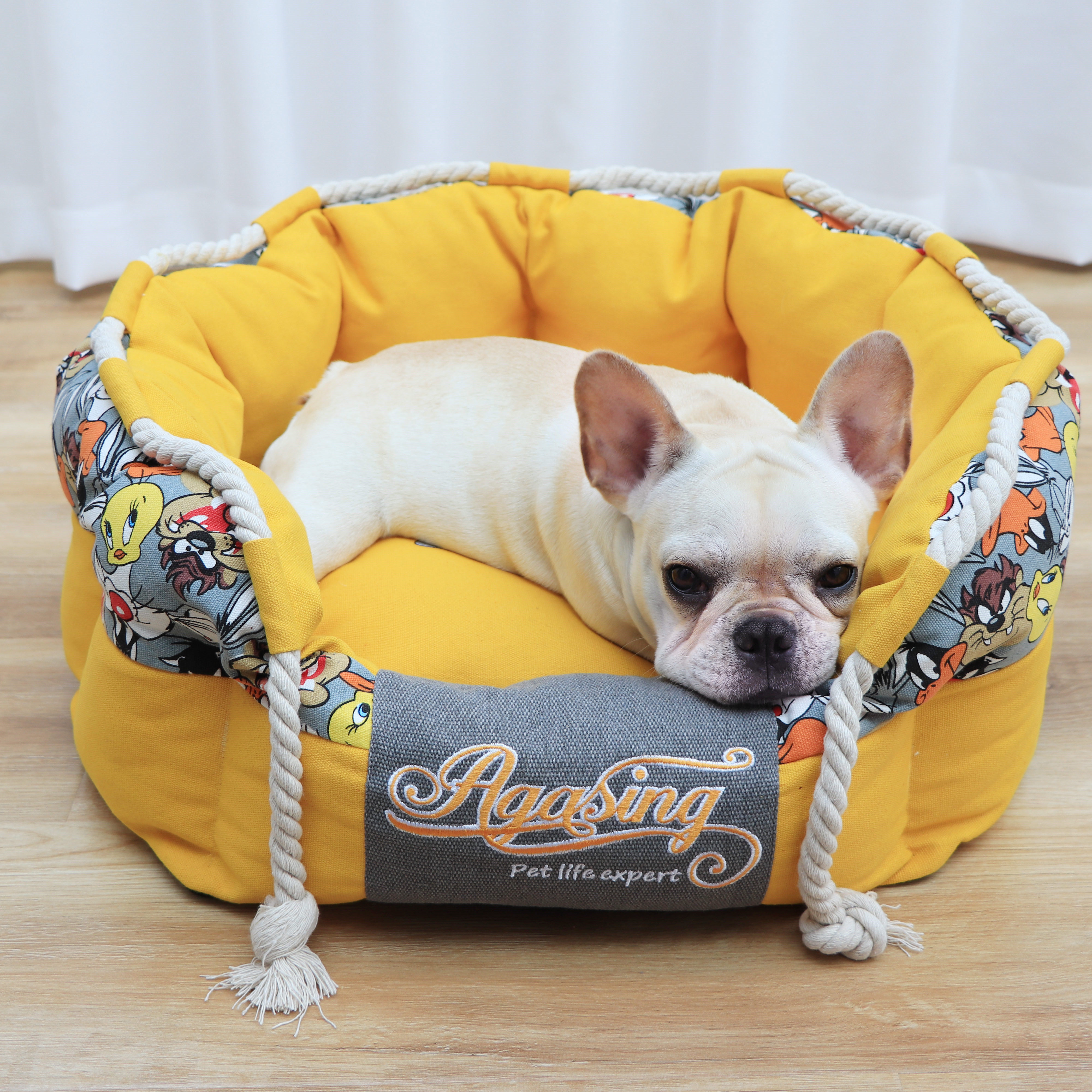 狗窝法斗冬天保暖中小型犬可拆洗狗床四季通用狗窝