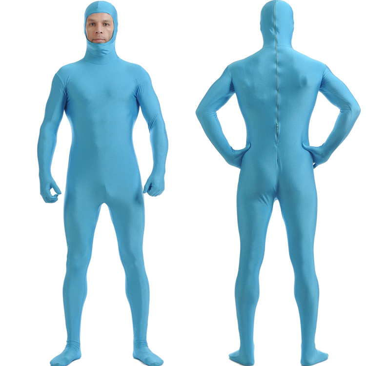 紧身连体衣 开脸 黑色隐形衣 舞台背景服装舞台隐身衣艺术演出服