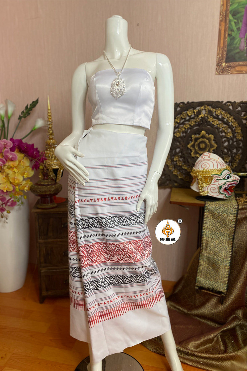 傣王妃服饰泰国傣族抹胸黑色时尚拍照年会迎宾民族服装