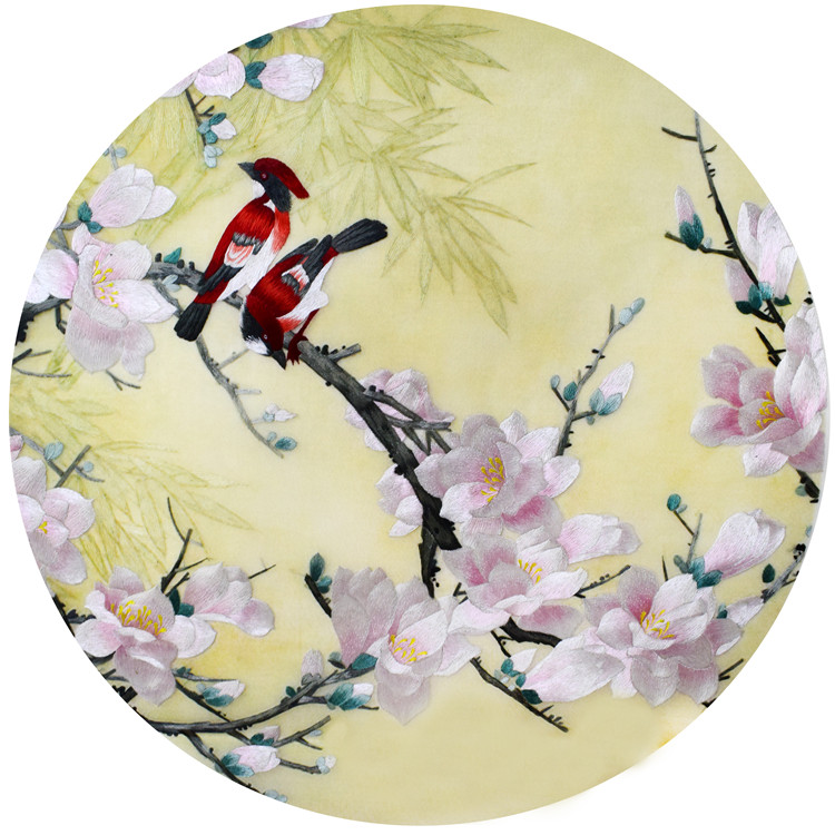 湘绣客厅国风套件自制包自制手工材料湘绣