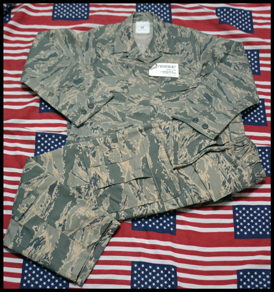 全新 美国产 空君 USAF ABU  迷彩套装 上衣 裤子 公发原品