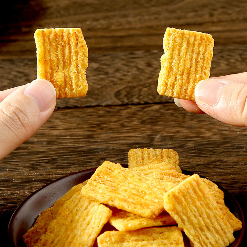 农夫山庄平底锅巴桶装280g麻辣味网红休闲食品小米锅巴解馋小零食