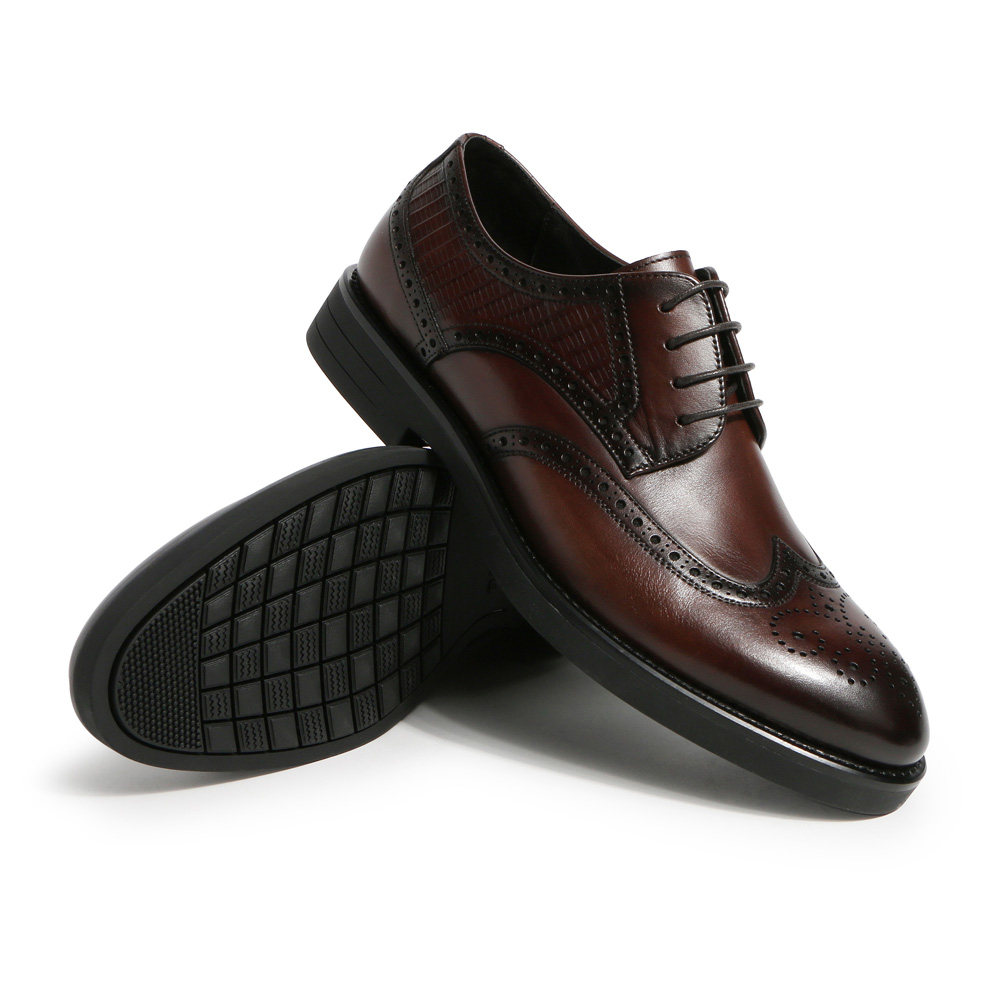 双11预售belle百丽6sz01dm9男士牛皮革皮鞋