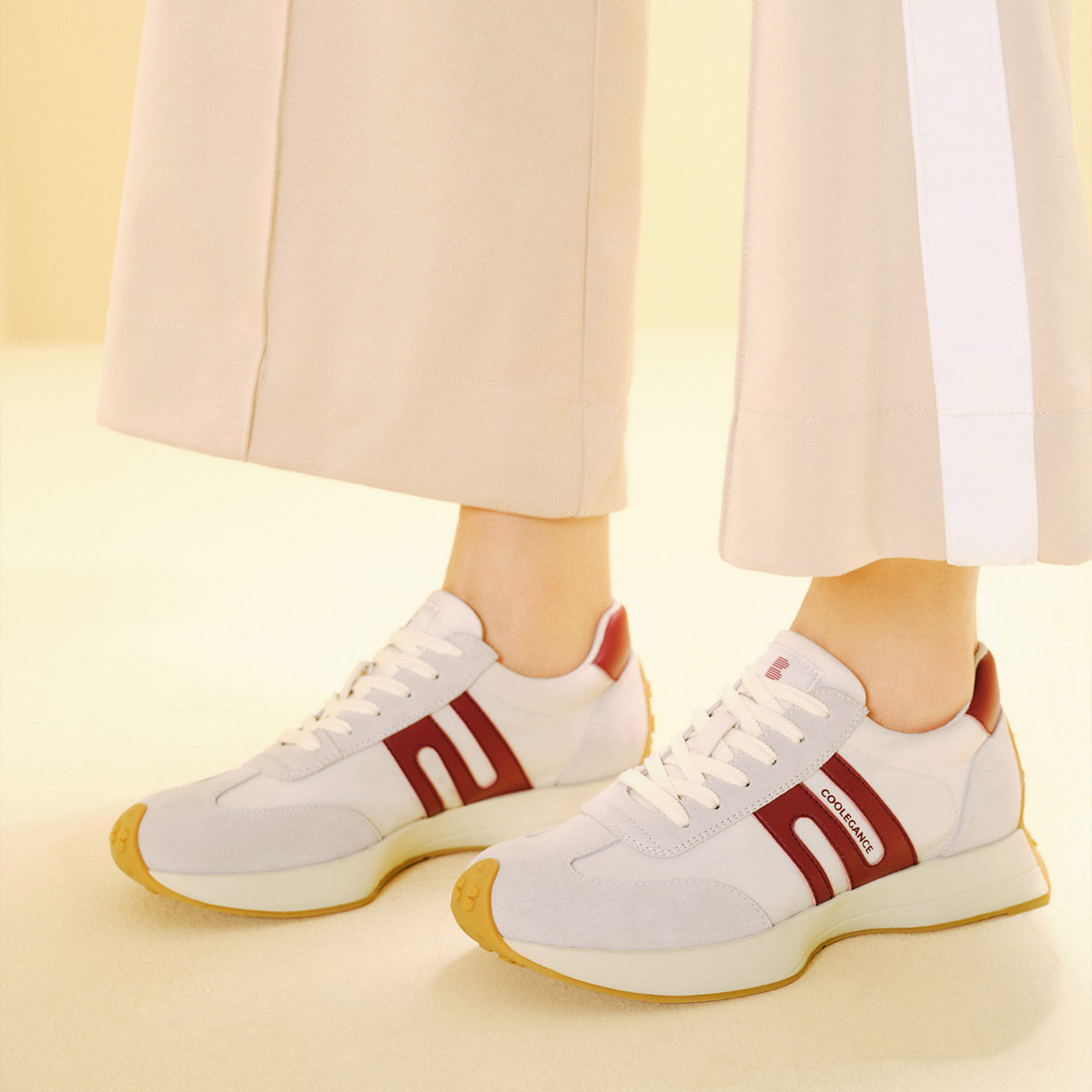 百丽悠悠复古阿甘鞋女秋新商场同款厚底运动时尚休闲鞋