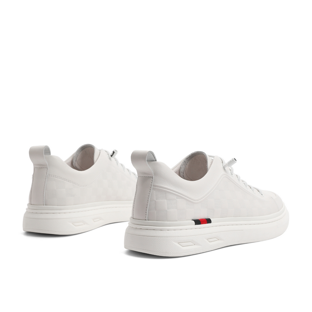 百丽丽潮休闲小白鞋2022秋新压花减龄舒适低帮休闲板鞋