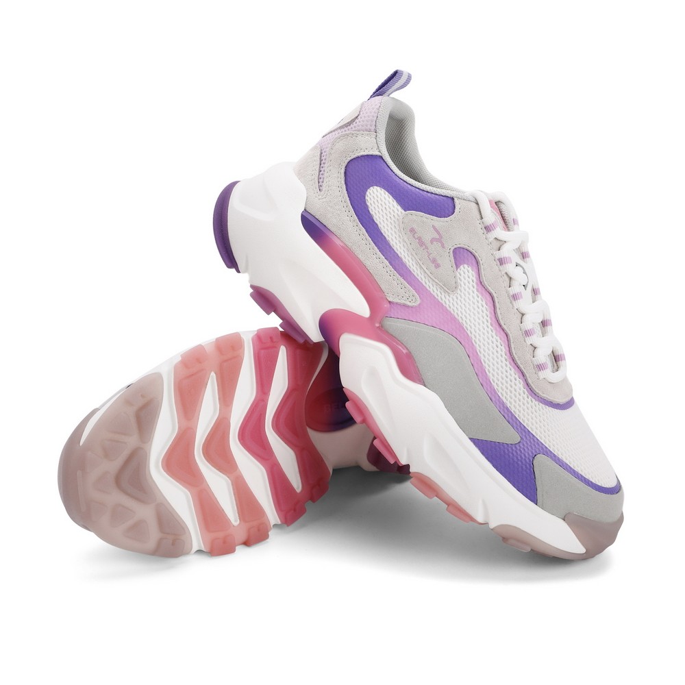 百丽撞色鲸鱼鞋女2021春新商场同款百搭厚底老爹鞋w1a3dam1