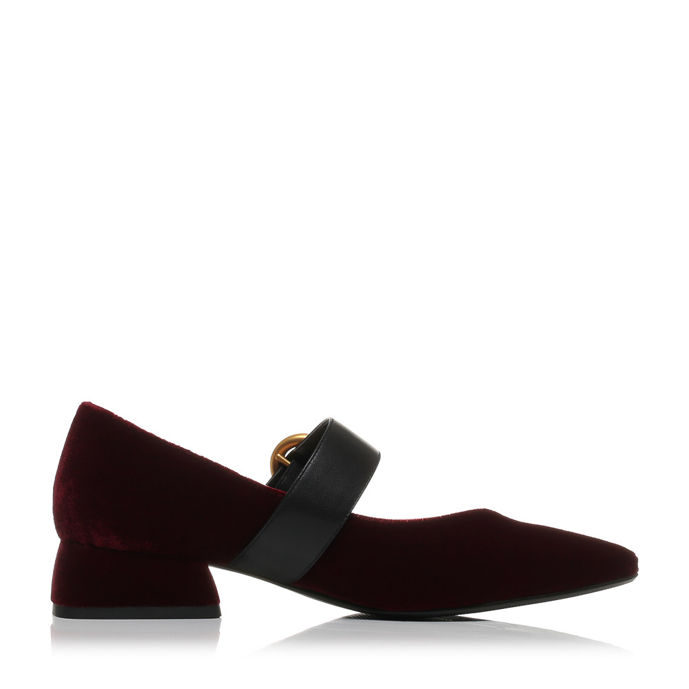 belle/百丽春夏女鞋复古玛丽珍鞋尖头粗跟女单鞋bsq02cq7