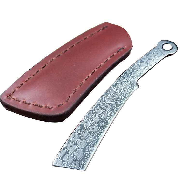 小刀大马士革一体花纹水果迷你防身便携复古工艺其他户外刀具