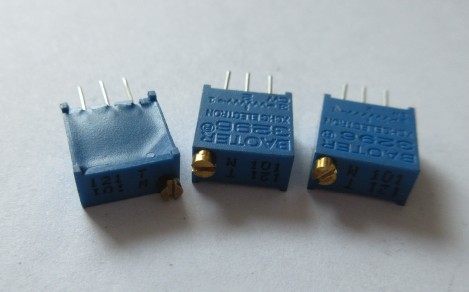 可调晟记3296w-101顶调100r精密多圈电位器电阻w101其它元器件