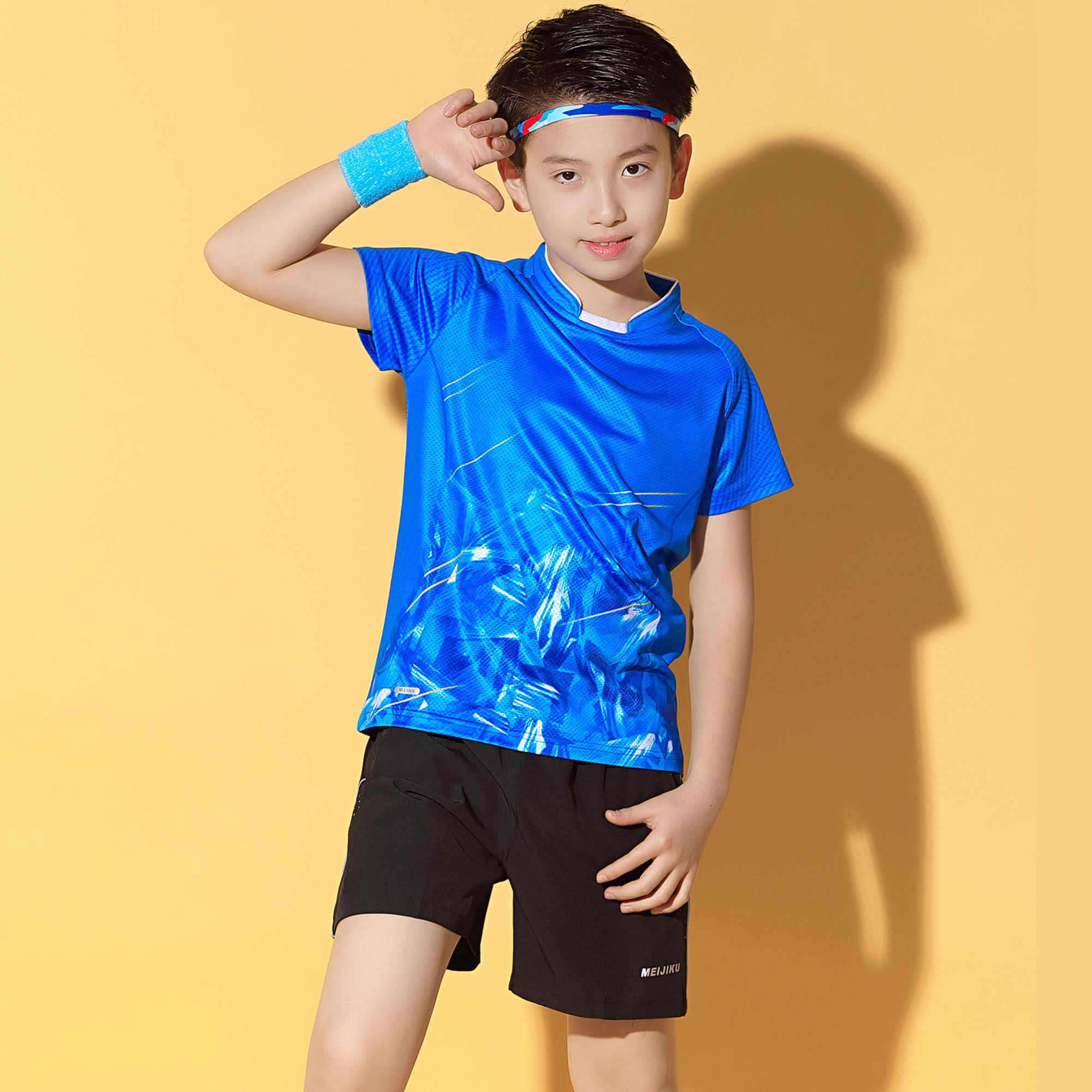 儿童羽毛球服套装夏速干透气男女童短袖运动服装比赛训练乒乓球服