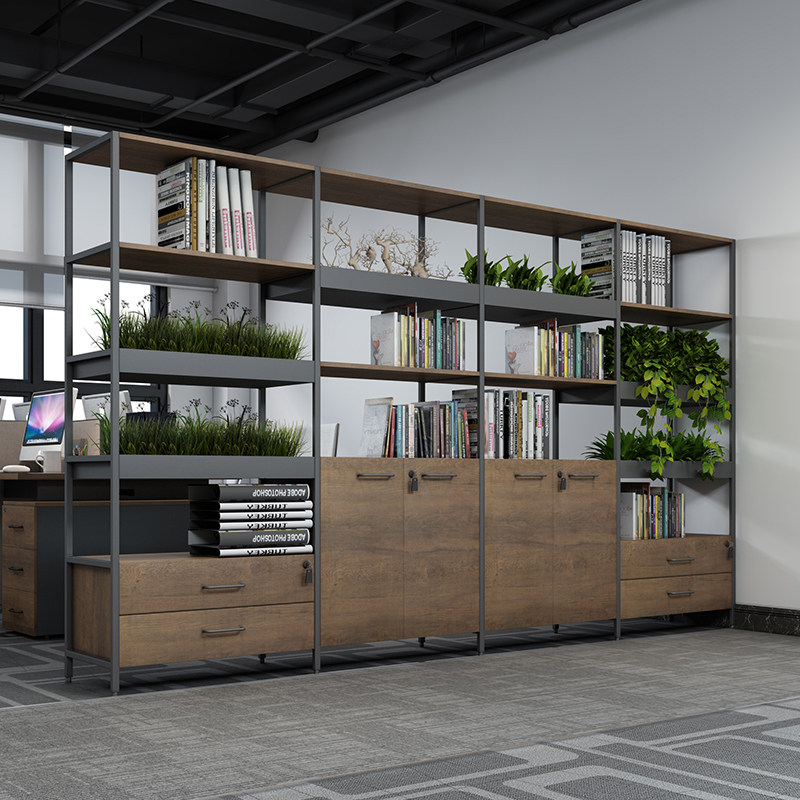 隔断办公文件柜落地式储物厨柜柜子办公室家具大型文件柜