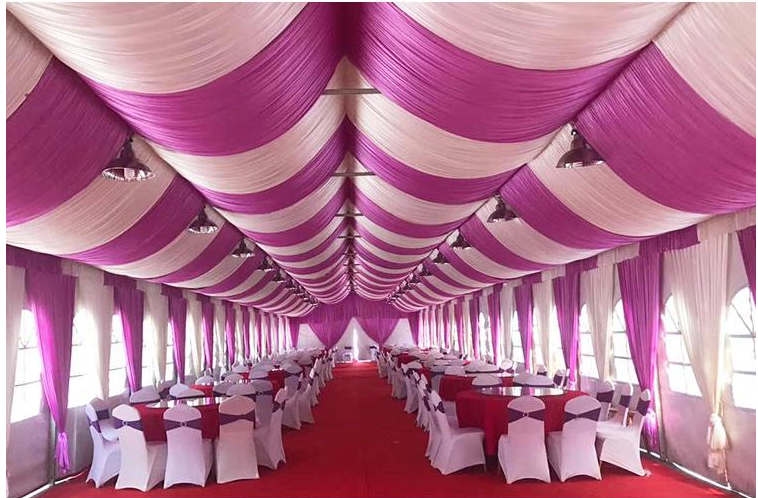 婚庆吊顶纱篷房幔纱新款装饰4s舞台背景纱幔节庆布艺用品