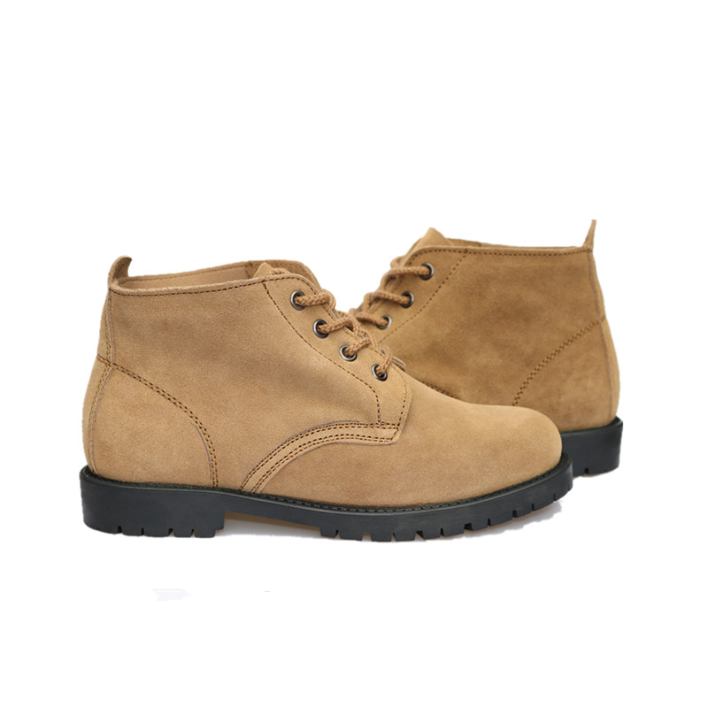 高帮翻毛皮鞋劳保鞋工作鞋男橡胶底真皮四季电焊工鞋工地鞋工装鞋