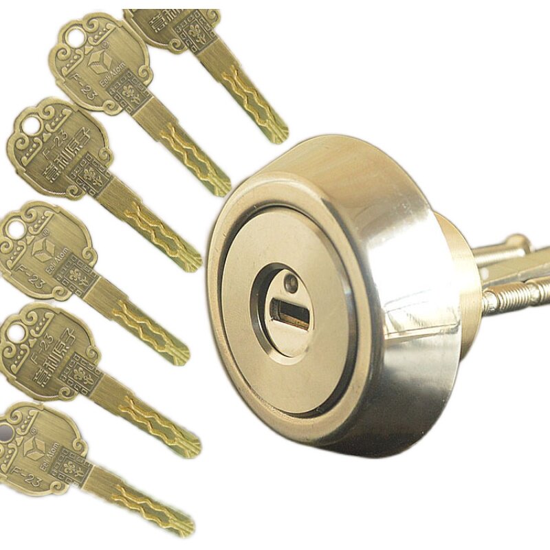 级多轨道空转锁心家用老式木门铁门不锈钢防盗门机械门锁