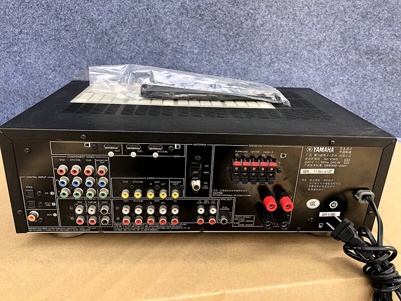 二手原装yamaha雅马哈rxv365家用功放同轴光纤dts功放