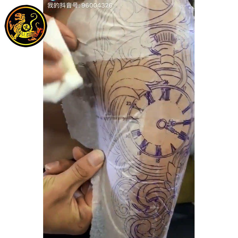 纹身满背描图纸拷贝纸图案描勾线图薄透明转印耗材啫喱转印膏水油