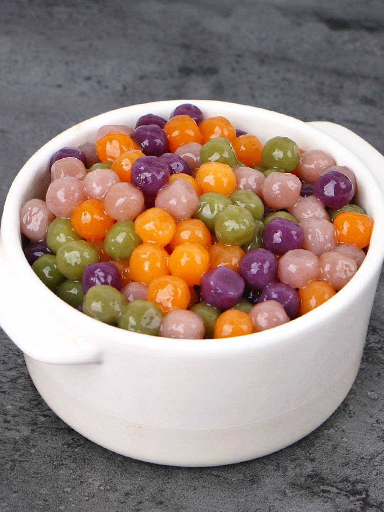 【芋圆公主】珍珠奶茶小芋圆 香芋地瓜紫薯彩色芋圆组合 500g