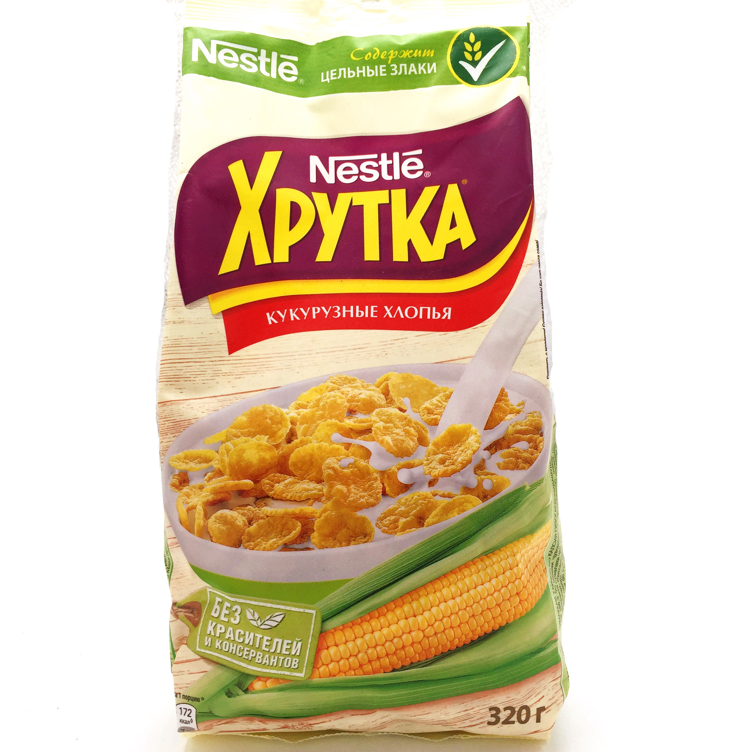俄罗斯原装进口雀巢牌玉米片酥脆免煮即食早餐代餐蜂蜜麦片300克