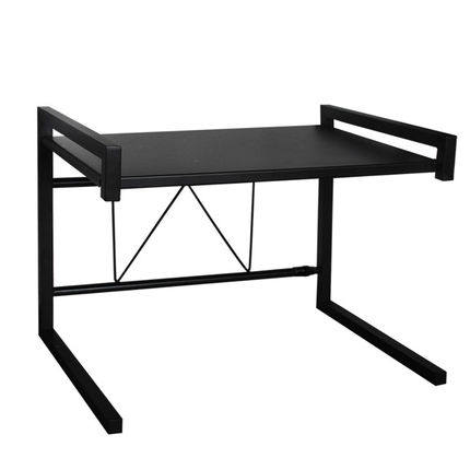 厨房微波炉置物架伸缩可调节架子双层多层电烤箱家用加厚桌面收纳