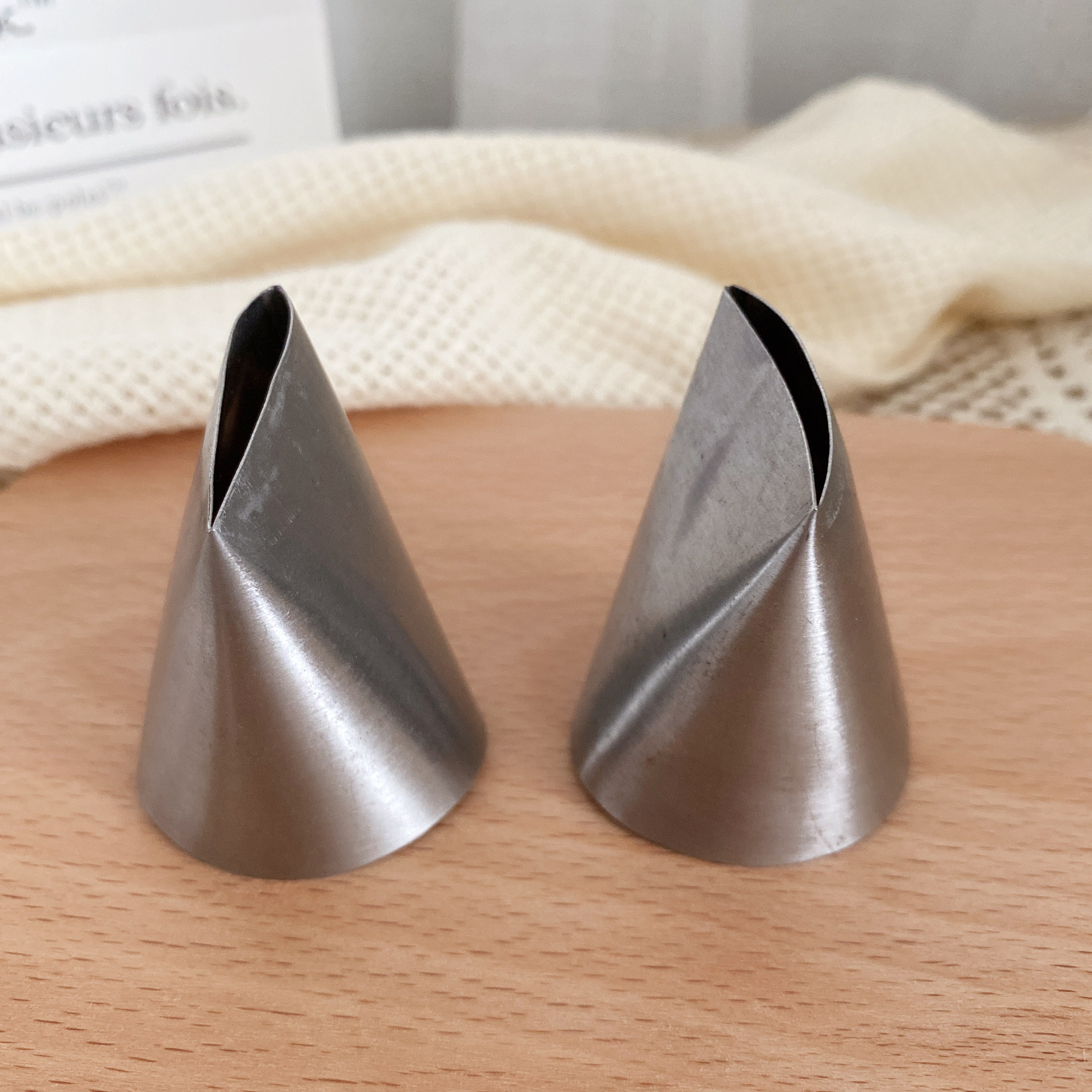 不锈钢一体裱花蛋糕玫瑰叶子寿桃烘焙家用加大裱花嘴