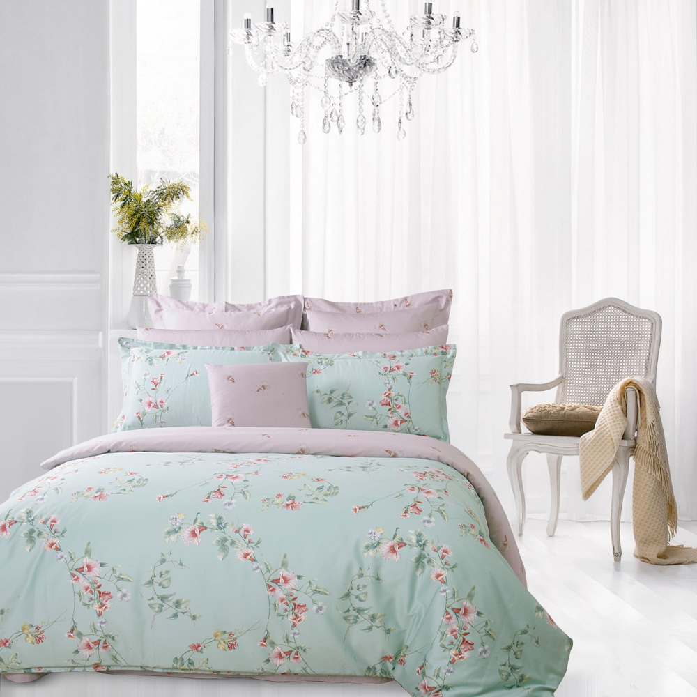 isiki依诗家依诗家家纺床上四件套件全棉贡缎15m18m床品套件