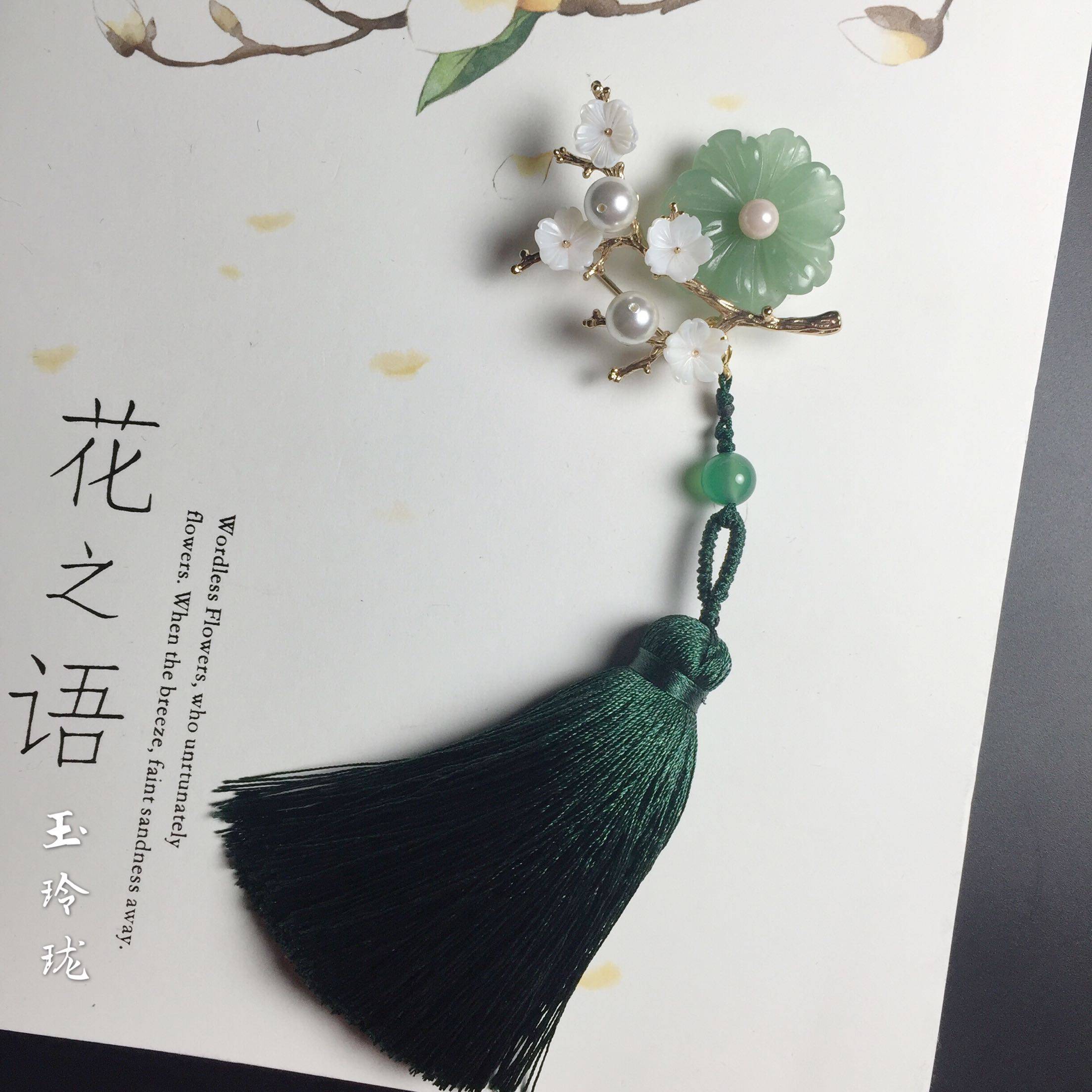 手工吊坠流苏古典复古国风中国原创别针胸针胸针