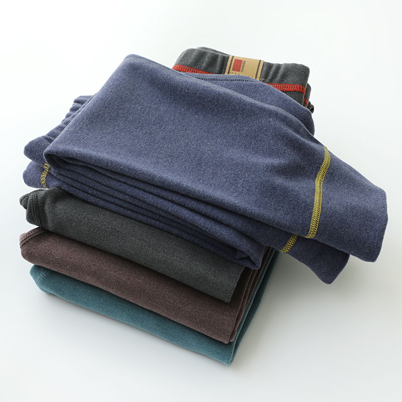 儿童无骨无缝保暖家居德绒加厚衬裤小孩中大男童内穿打底单条秋裤