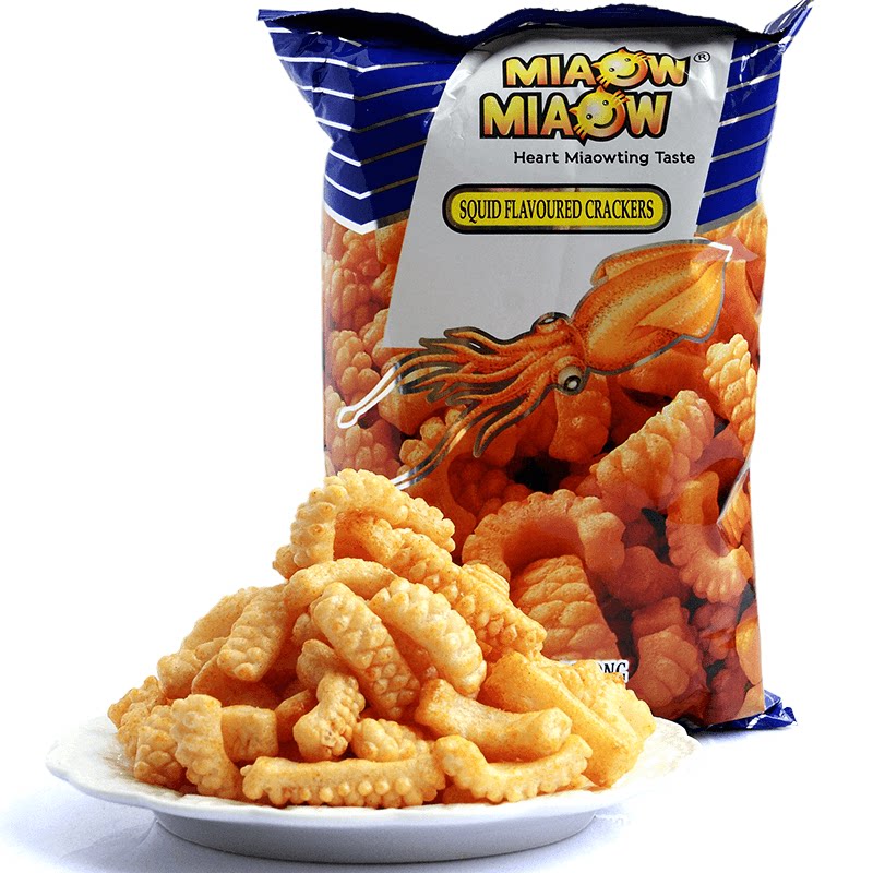 鱿鱼妙妙鱼味60g马来西亚进口休闲膨化小吃零食膨化食品
