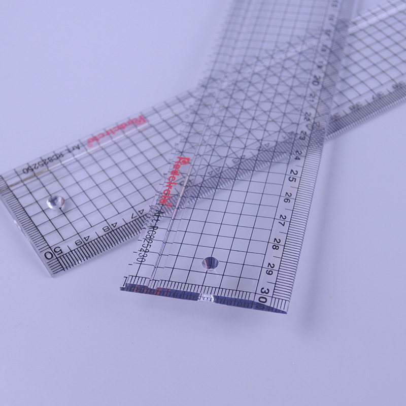 绘图redcircle国产红环槽尺50厘米30cm设计用尺凹尺各类尺