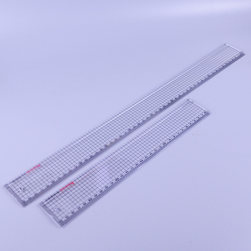 绘图redcircle国产红环槽尺50厘米30cm设计用尺凹尺各类尺